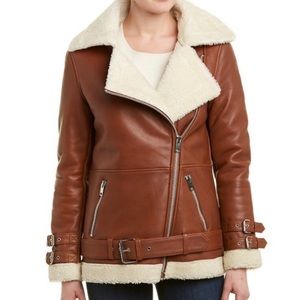 Walter Baker Shearling Leather Jacket
